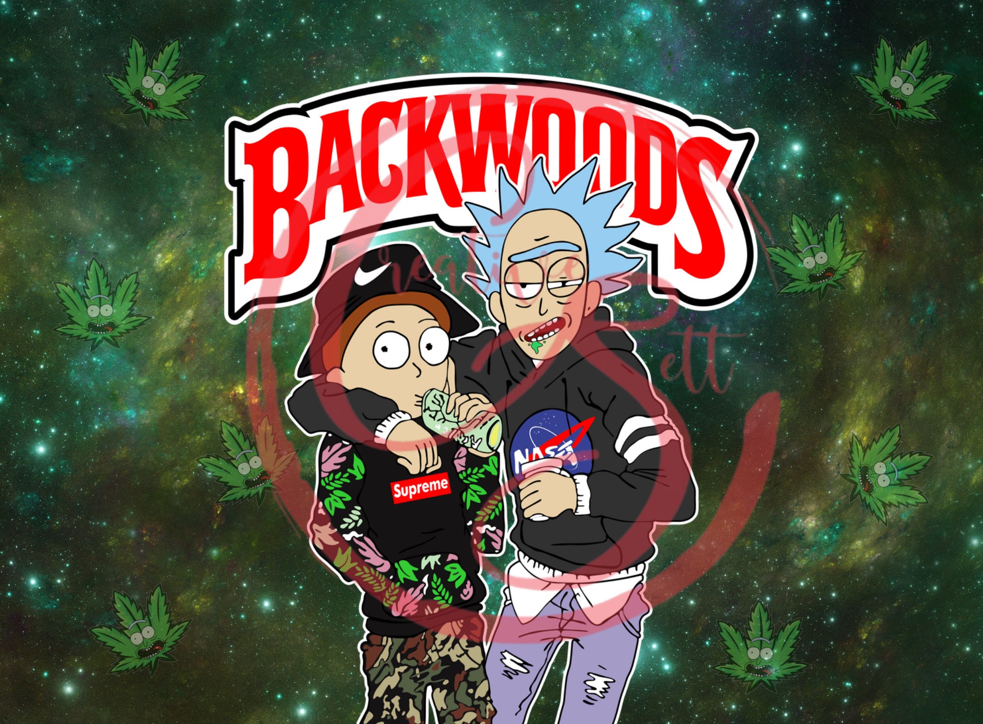Rick And Morty Smoking Weed Background Weed Rick And Morty Background