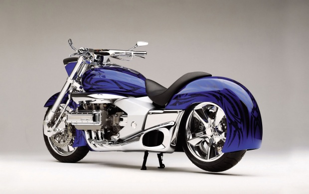 3D Blue Motorcycles