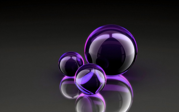 3D Purple Balls