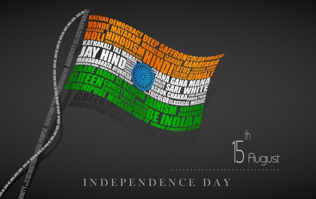 70 Independence Day Typography Flag