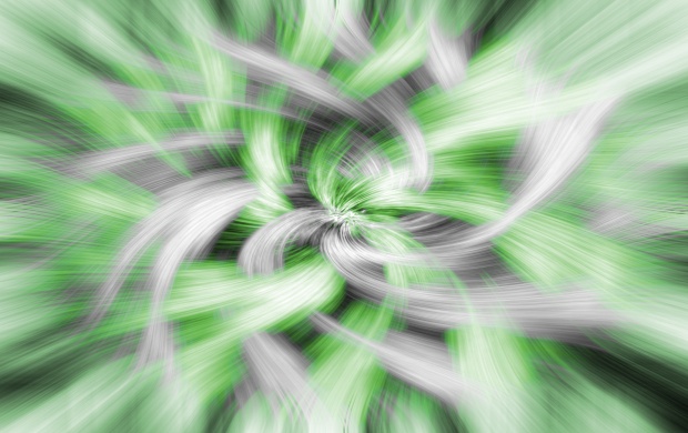 Abstraction Green White