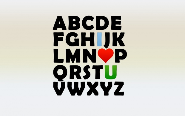 Alphabet Heart Love