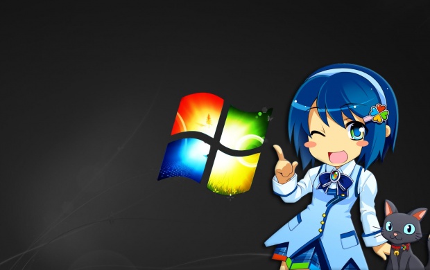 Anime Windows Girl