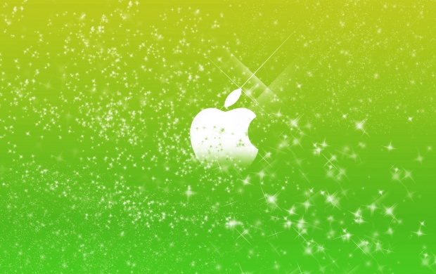 Apple Logo In Green