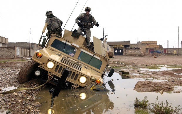 Army Stuck In The Mud