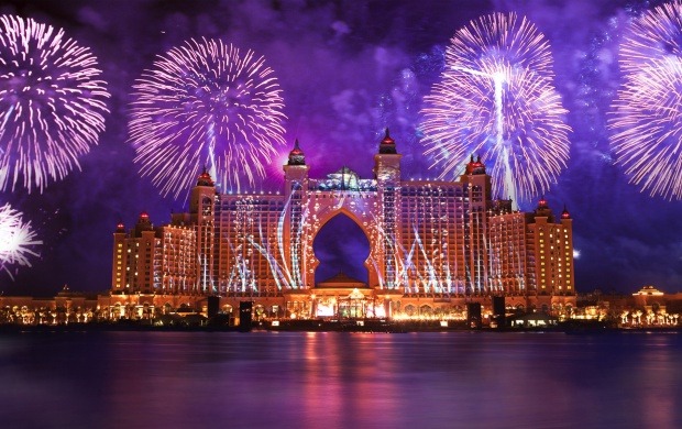 Atlantis Hotel Fireworks Dubai