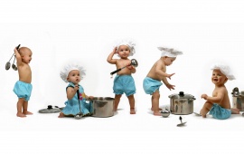 Babies In Kitchen (click to view)