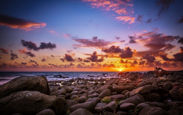 Beach Stones Sunrise