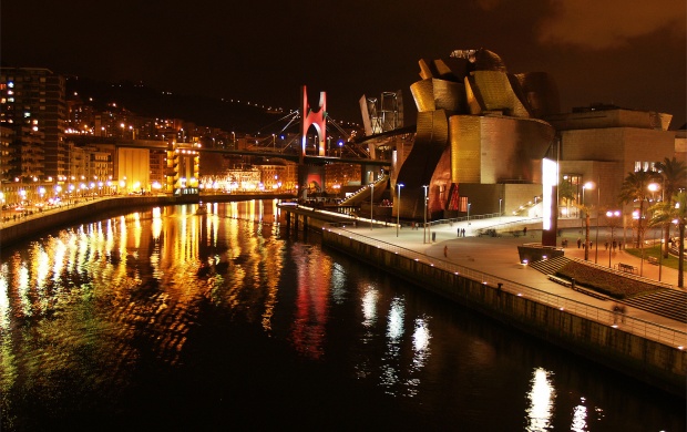 Bilbao Spain Night