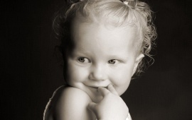 Black And White Cute Baby (click to view)