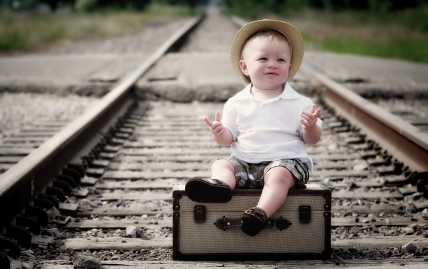 Boy On The Railroad