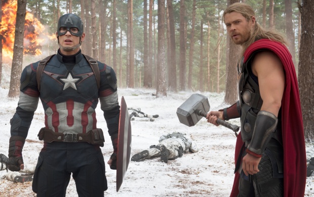 Captain America And Thor Avengers Age Of Ultron