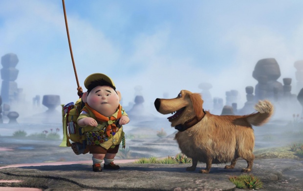 Cartoon Boy And Dog
