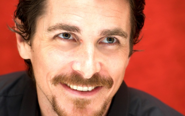 Christian Bale Red Background