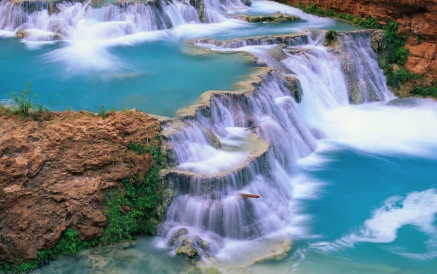 Clear Blue Waterfall