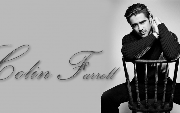 Colin Farrell Sitting On Chair