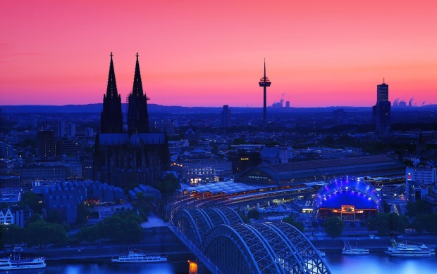 Cologne Cathedral In The Twilight Germany