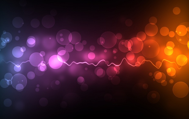 Colored Bokeh and Pulse Line