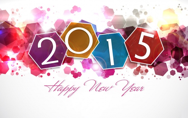 Colorful Happy New Year 2015