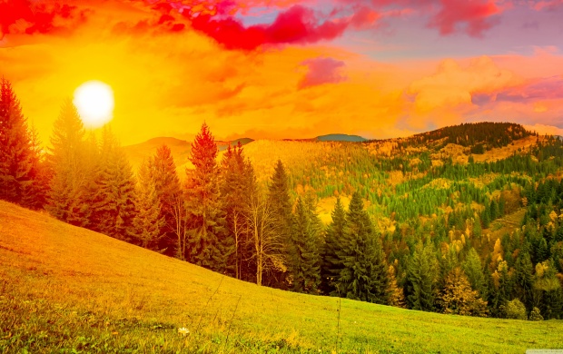Colorful Mountain Sunrise