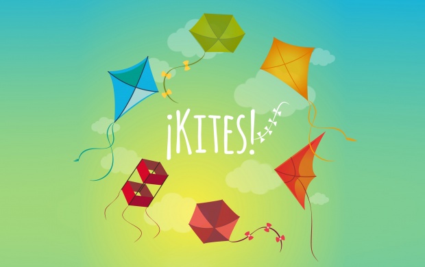 Colourful Kites On Sky