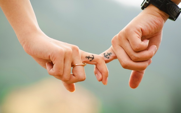 Couple Fingers Love