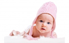 Cute Baby With Pink Hat (click to view)