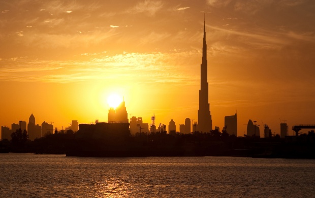 Dubai Building Silhouettes