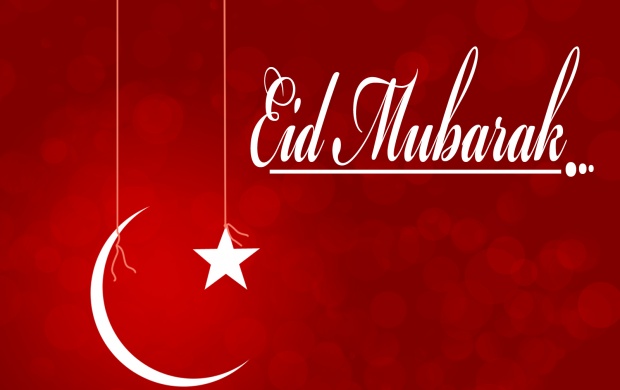 Eid Mubarak Red