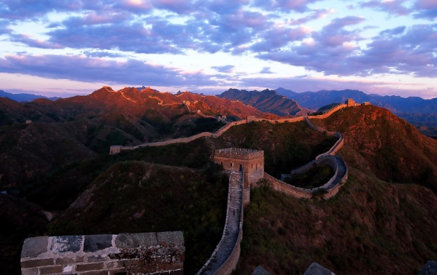Evening View Of China Wall