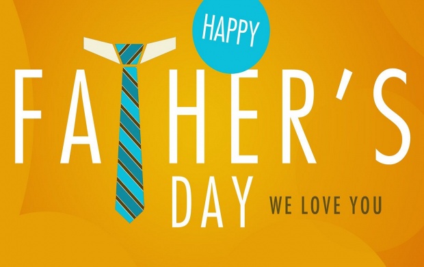 Father's Day Yellow Background