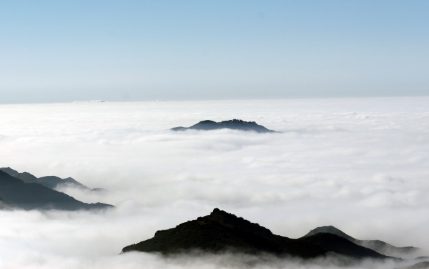 Fog on the High Hill Mountains