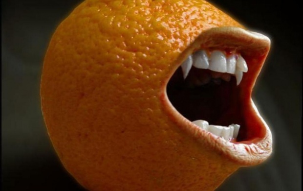 Funny Laughing Orange
