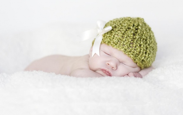 Green Baby Hat