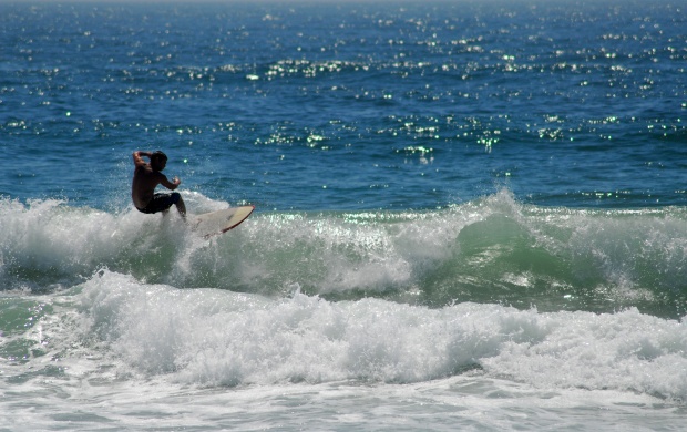 Guy surfing