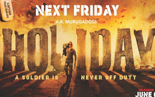 Holiday A Soldier Is Never Off Duty Poster