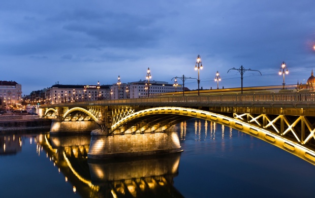 Hungary Bridges Rivers Budapest Margit