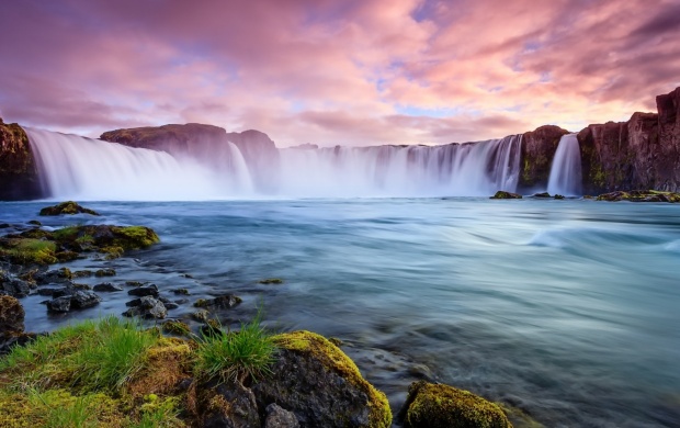Iceland River Waterfall Rocks