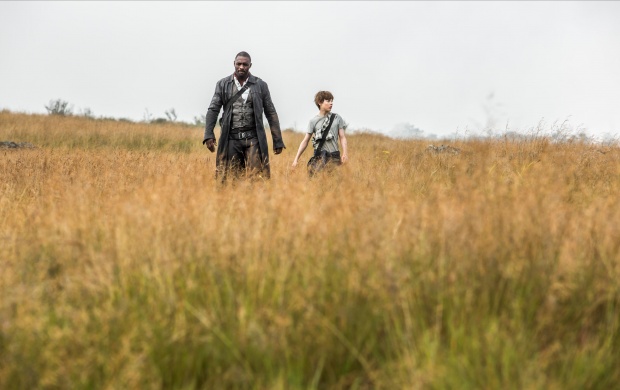 Idris Elba And Tom Taylor in The Dark Tower 2017