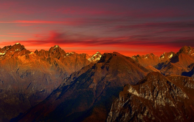 Italy Mountains Glow