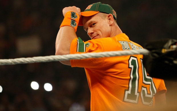 John Cena In Orange T Shirt