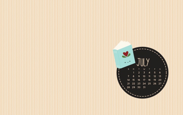 July Is For Books Calendar
