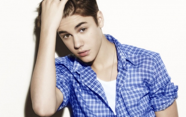 Justin Bieber Blue Check Shirt