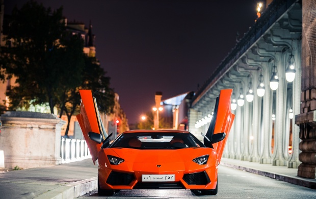Lamborghini At City Night