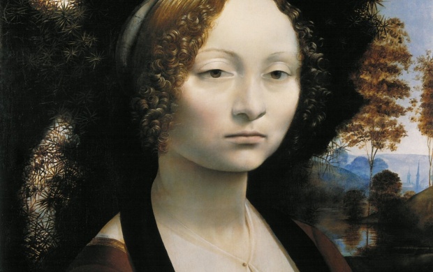 Leonardo Da Vinci: Portrait of Ginevra de Benci