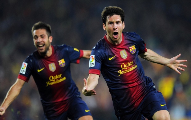 Lionel Messi And Jordi Alba Fifa World Cup 2014