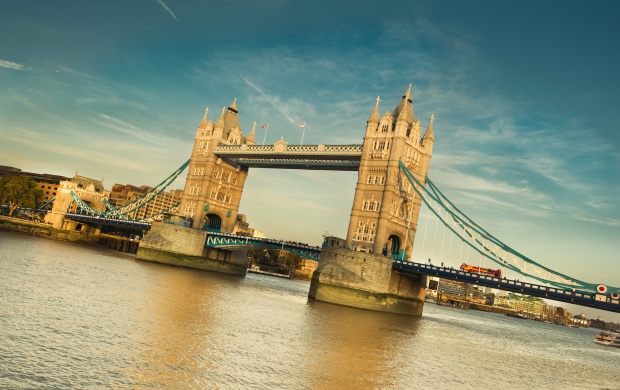 London Tower Bridge And Thames River