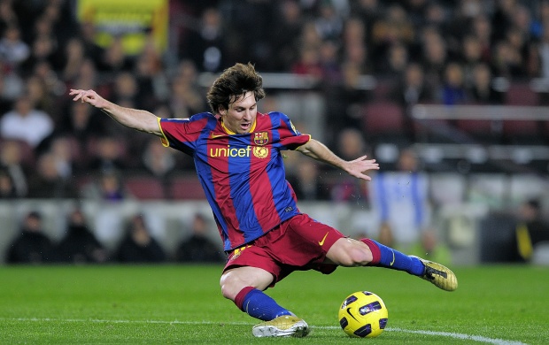Messi Kicks A Ball