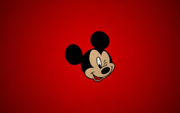 Mickey Mouse Red Background