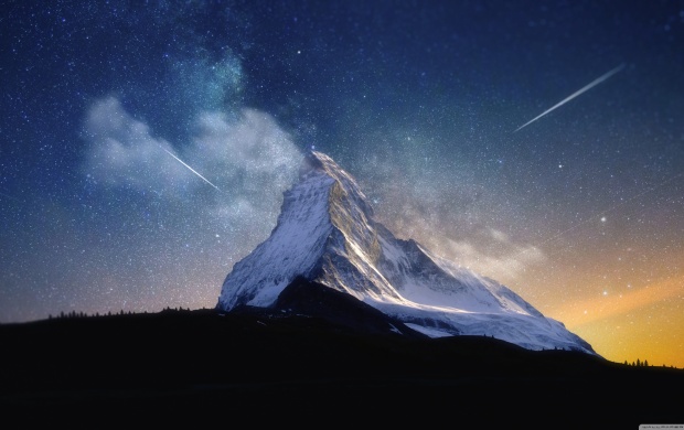 Mountain and Sky Full of Stars